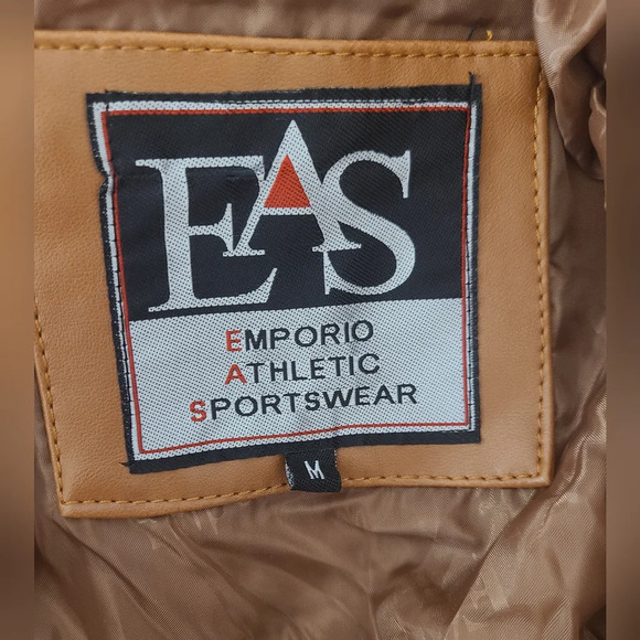 EAS Emporium Athletic Sportswear Leather Jacket Women Size M NEW - Picture 5 of 8